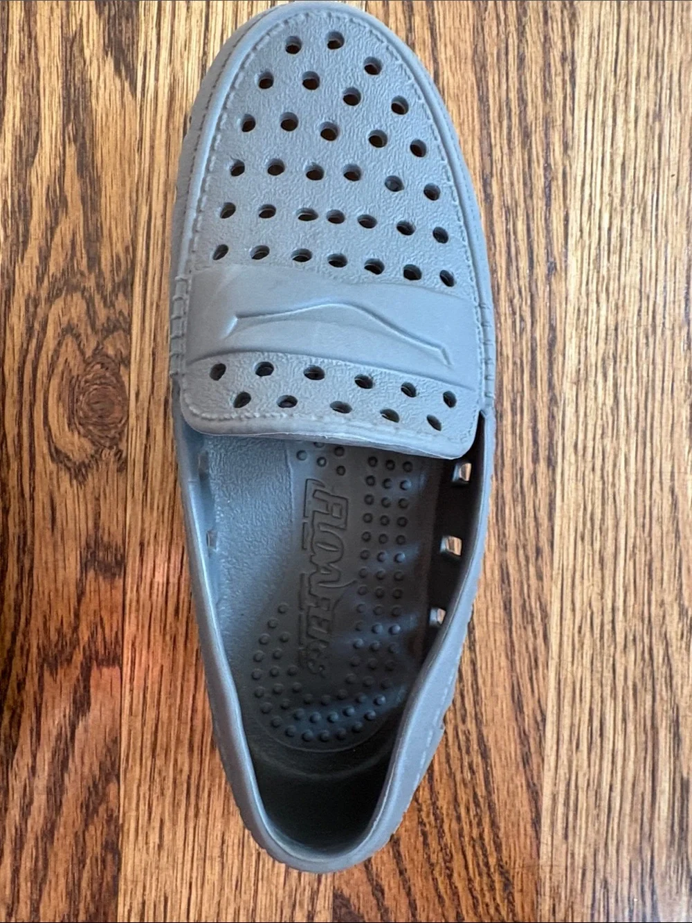 Boys grey Floafer Prodigy Loafer, size 11. Barely worn, almost new condition